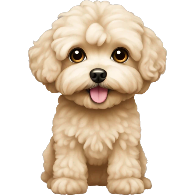 Beige maltipoo emoji