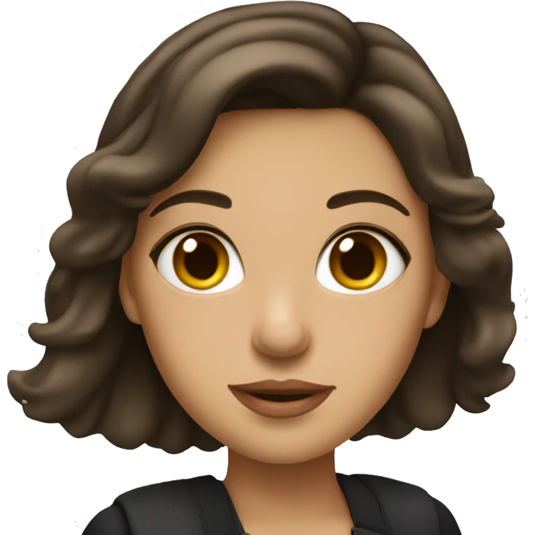 Brunette girl in Paris emoji