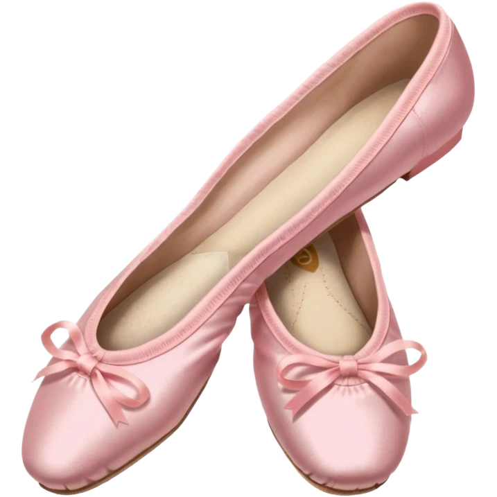 Pink ballet point shoes emoji