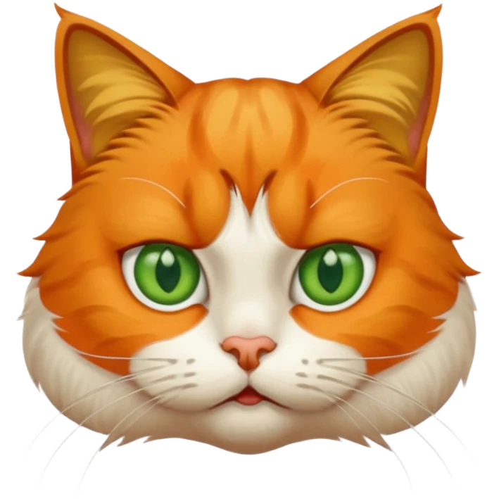 disgusted cat emoji