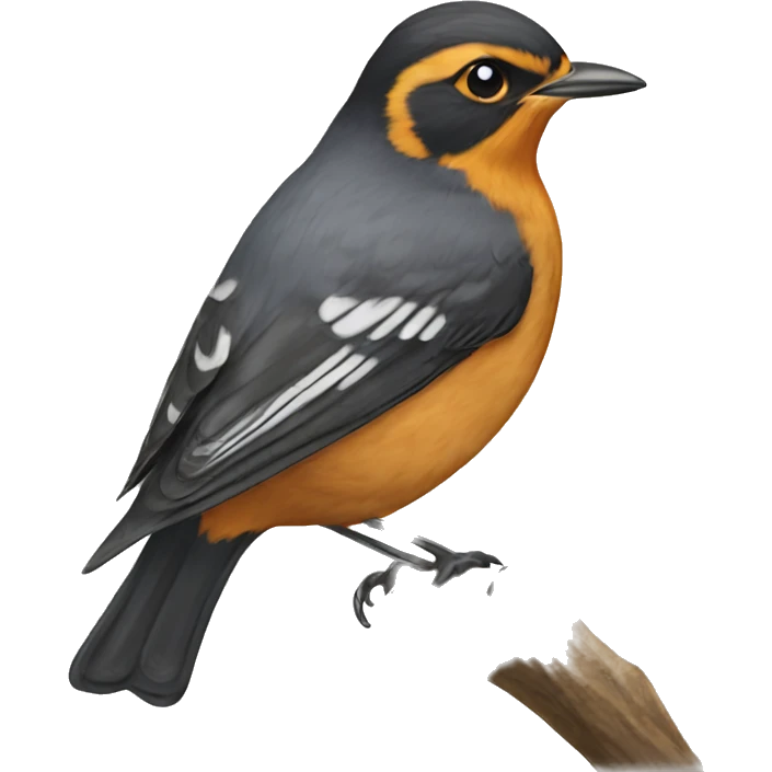 varied thrush bird emoji