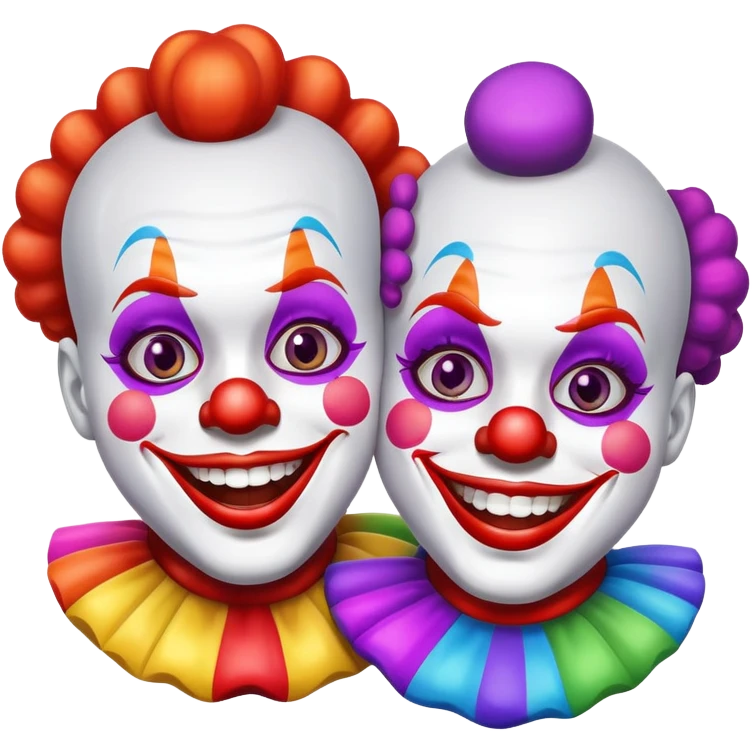 two clowns emoji