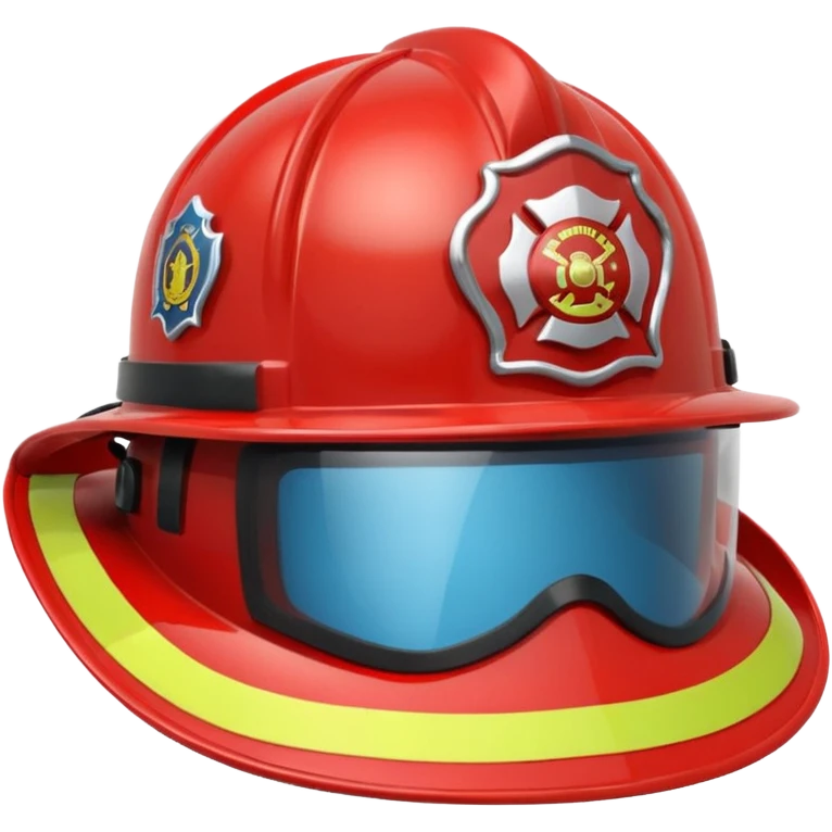 A Firefighter Helmet – red with visor emoji