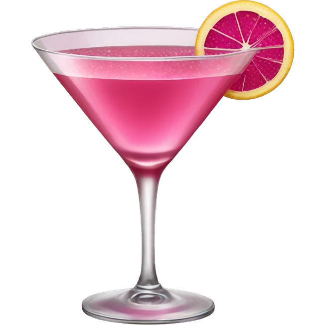 Pink cosmo cocktail drink emoji