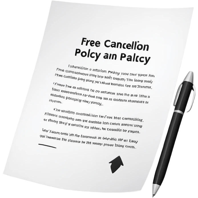 free cancellation policy emoji