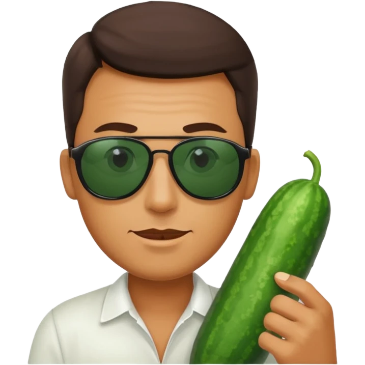 Férfi és uborka emoji