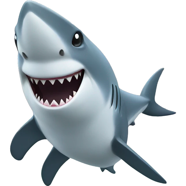 Shark saying hola emoji