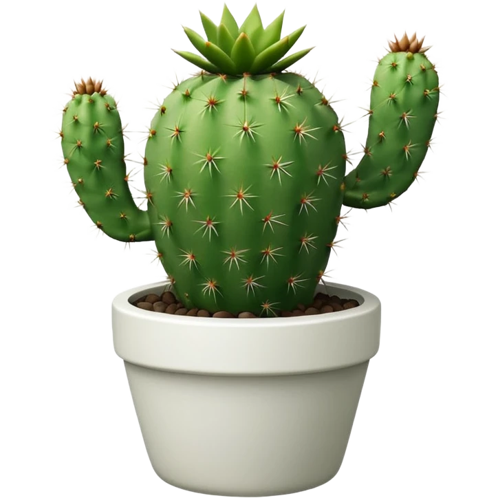 Cactus + white pot emoji