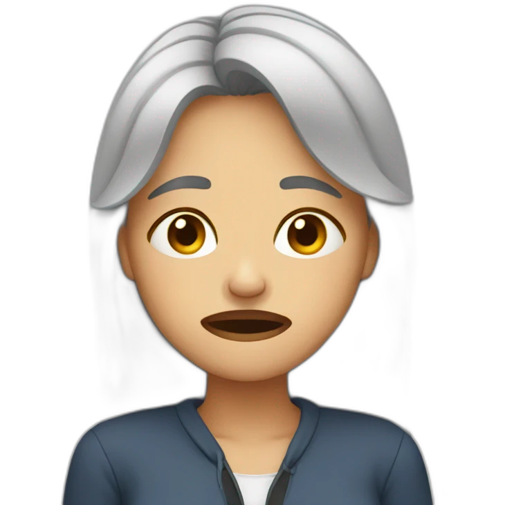 waman crying emoji