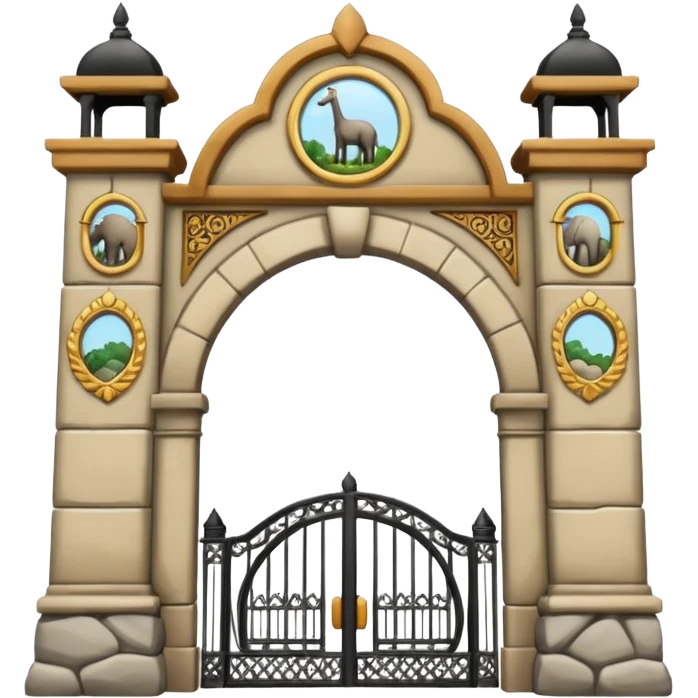 Zoo entrance. emoji