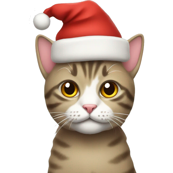 Christmas cat emoji