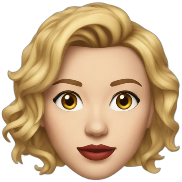 realistic scarlett johansson emoji