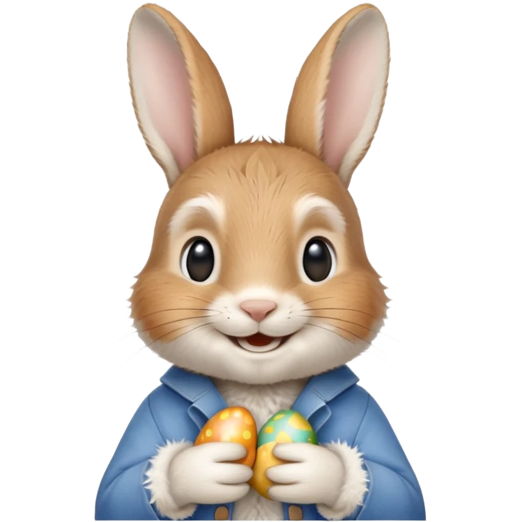 Peter rabbit happy Easter  emoji