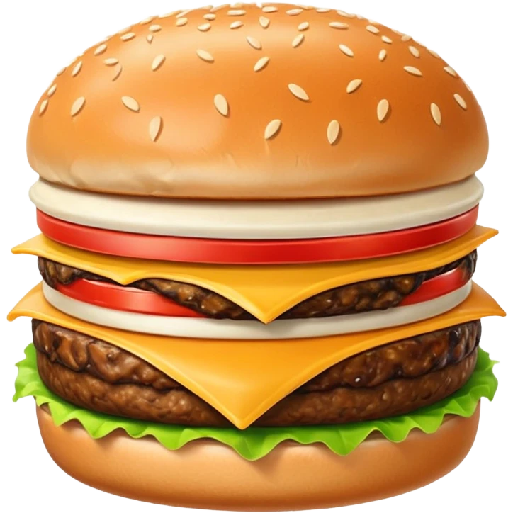 a burger with a chin on it  emoji