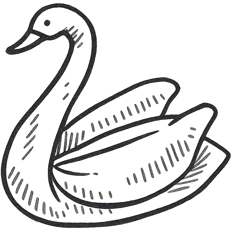 A swan made from a green terrycloth towel emoji