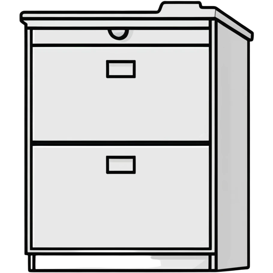 file cabinet with documents emoji