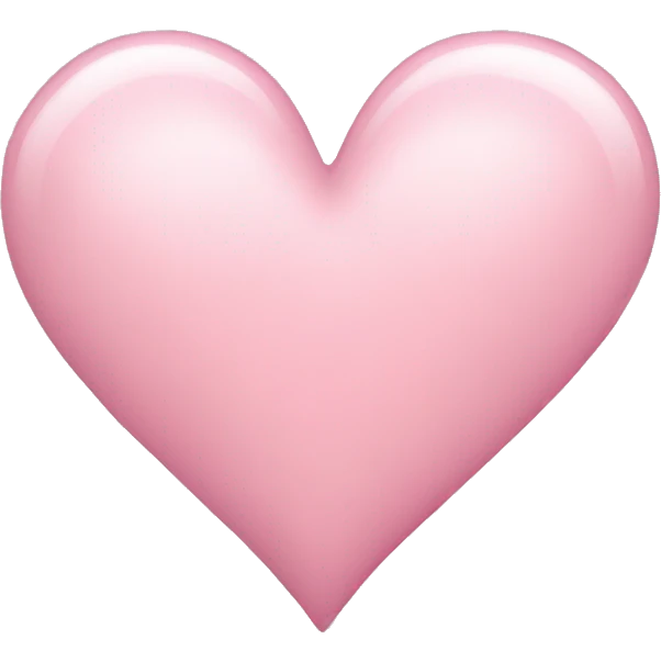 Light pink heart  emoji