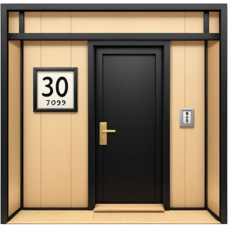 hotel room number 三百九 in Japanese emoji