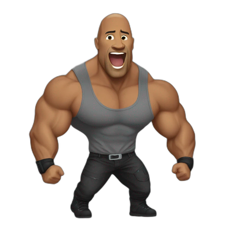 The rock qui fait un pouce en l'air emoji
