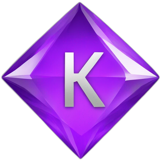 K-letter-in-purple-diamond emoji