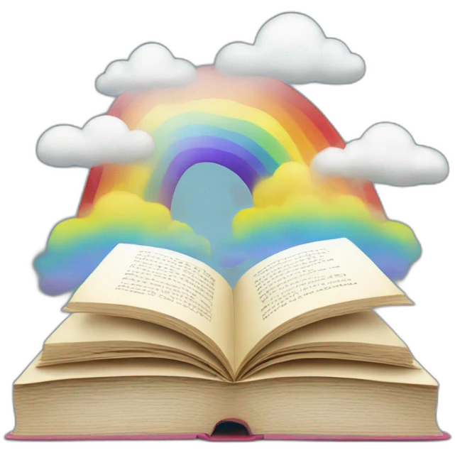 book with rainbow emoji