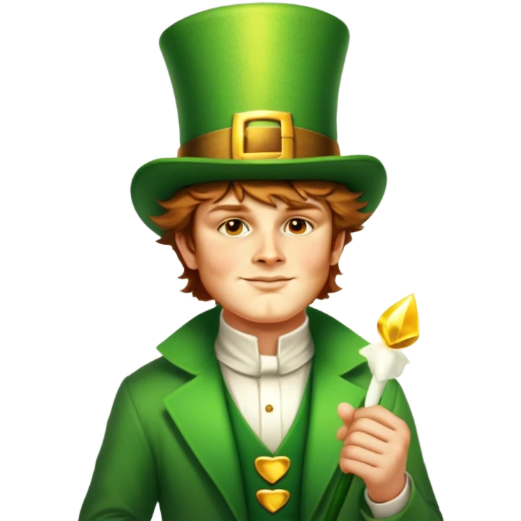 Celebratory Leprechaun emoji