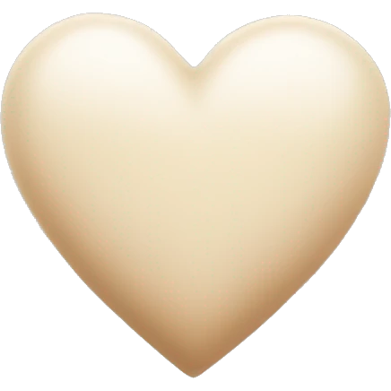 beige and white mix colour heart with little stars  emoji