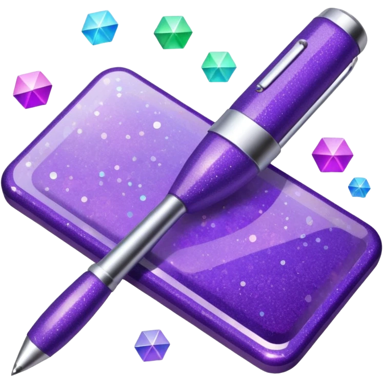 Purple Glitter administrator tools emoji