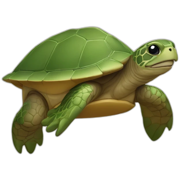 Tortue sur loutre emoji