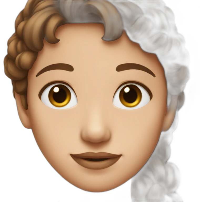 brown-haired nose piercing emoji