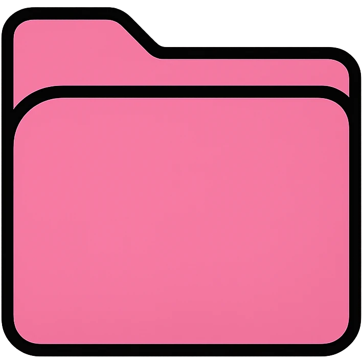 pink document folder with tab emoji