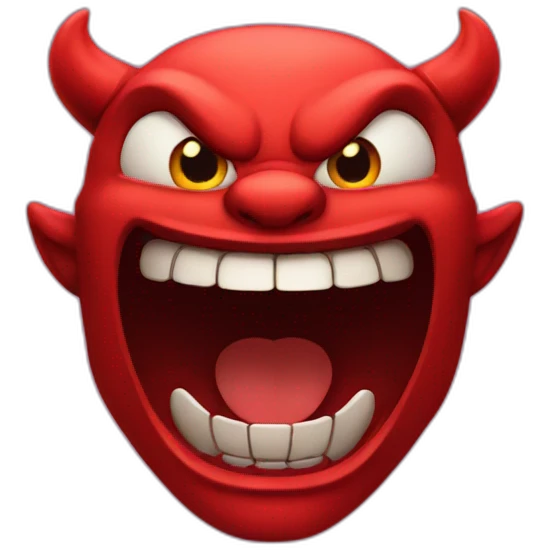 Devil laughing emoji
