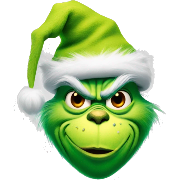 The grinch  emoji