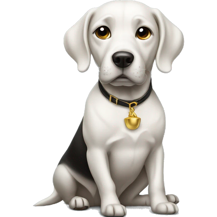Classy dog emoji