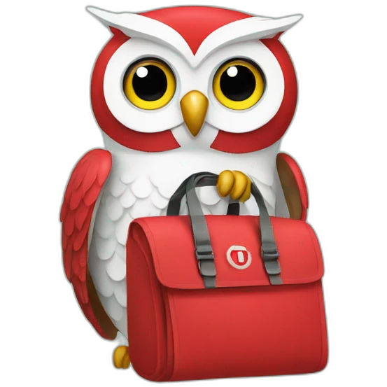 Owl with Twilio bag emoji