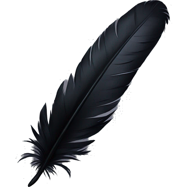 black feather emoji