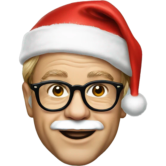 elton john with santa hat emoji