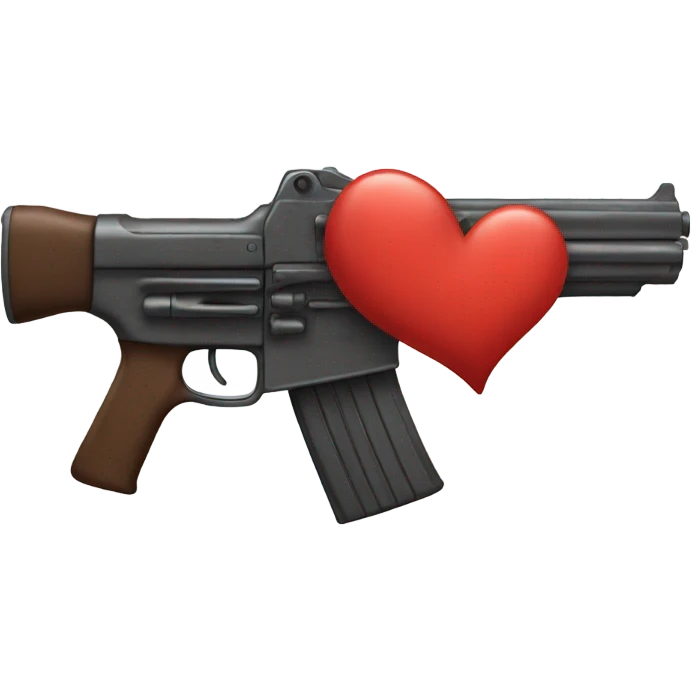 Heart gun emoji