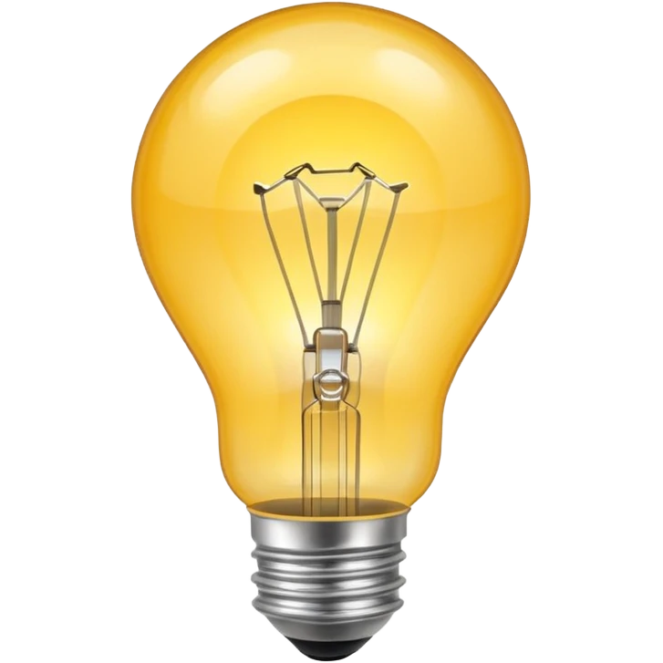 light bulb turned on NO FACE emoji