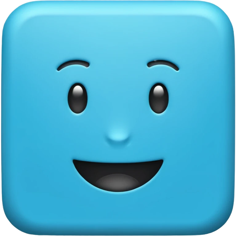 Please create a square blue emoji without changing the ‘KR’ lettering. emoji