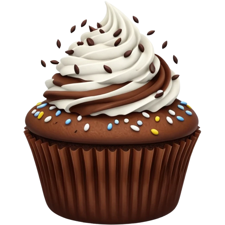 chocolate cupcate emoji
