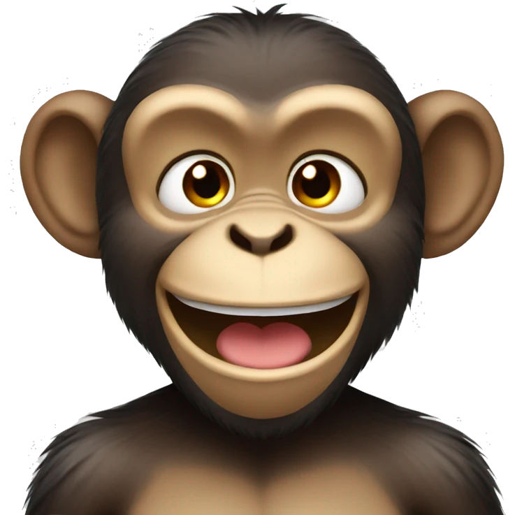 Monkey smiling emoji