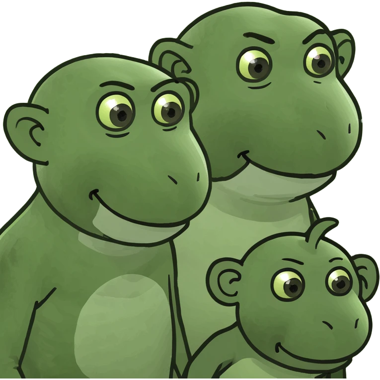 Affe und Elefant  emoji