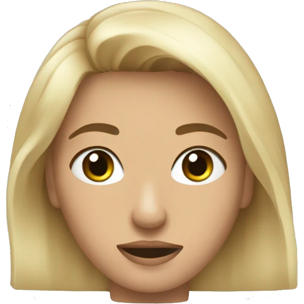 Rubia de rulos emoji