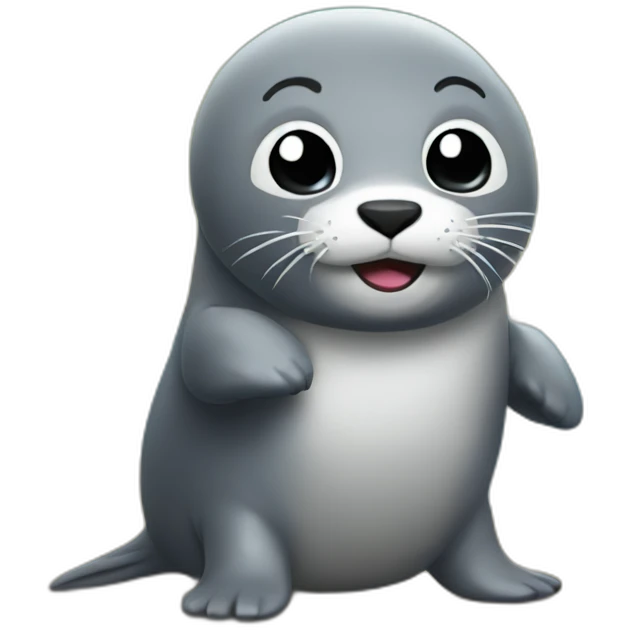 Seal in Love with Thunder emoji