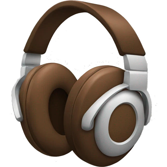 Headphones brown emoji