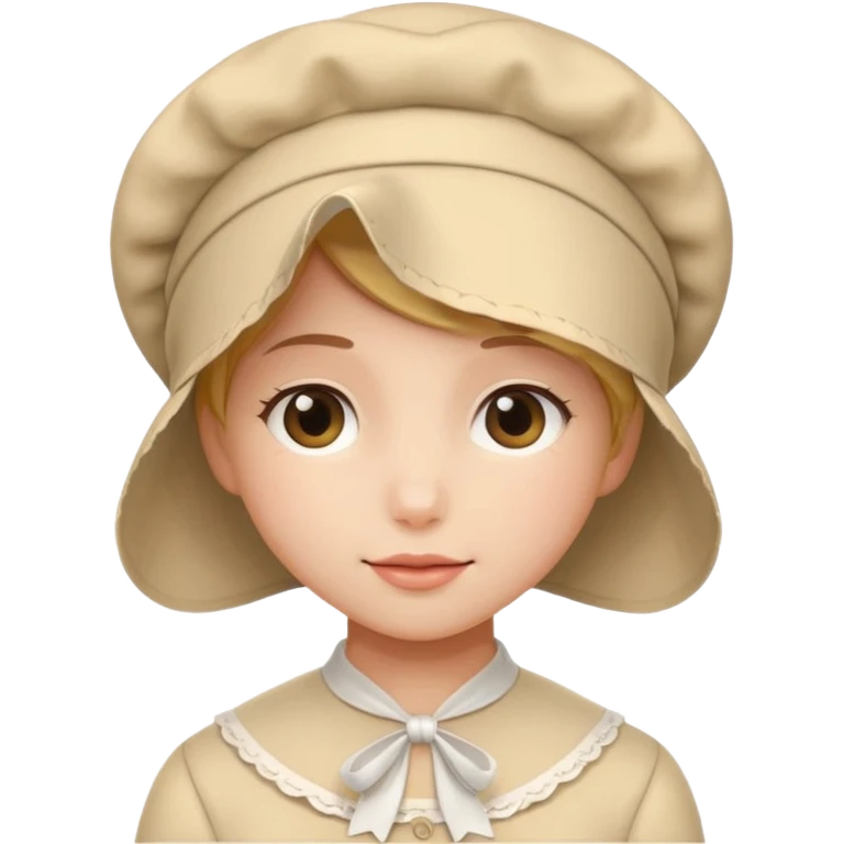 To put a bonnet on emoji