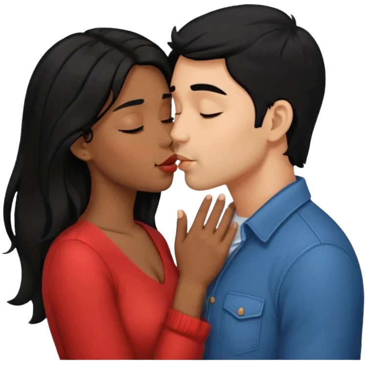 fully naked couple sex emoji man Kissing & holding boobs couple have black hair penis holding emoji