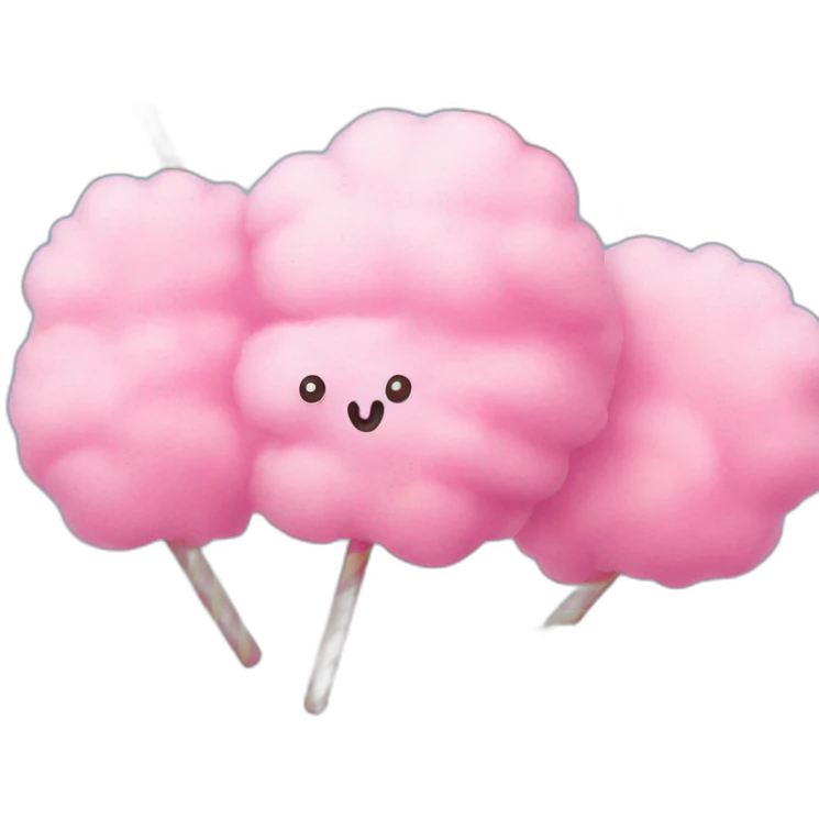pink cotton candy  emoji