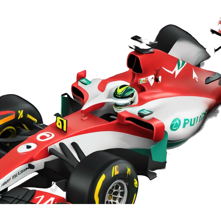 Formula 1 car Mercedes realistic iPhone style 2024 design Lewis Hamilton number 44 emoji